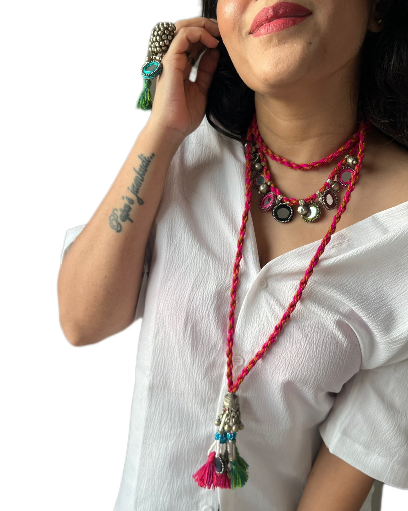 Banjara आईना Long Neckpiece