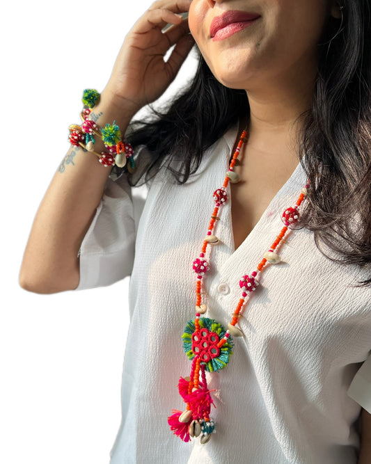 आईना Gulabo Long Neckpiece