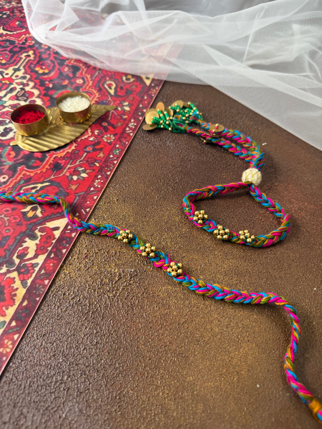 Multi Glow Couple Rakhi