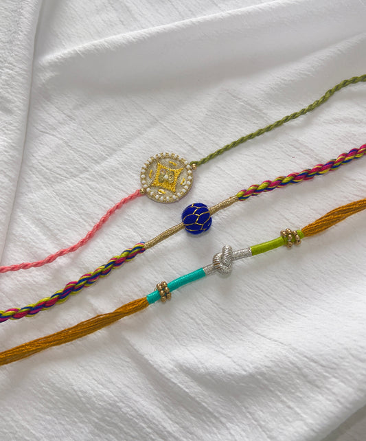 Set Of Three Bhai Rakhi