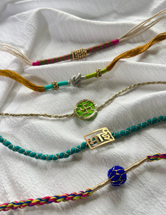 Set Of Five Bhai Rakhi