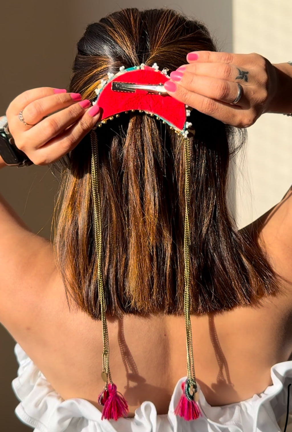 Turquoise Glow Hair Brooch