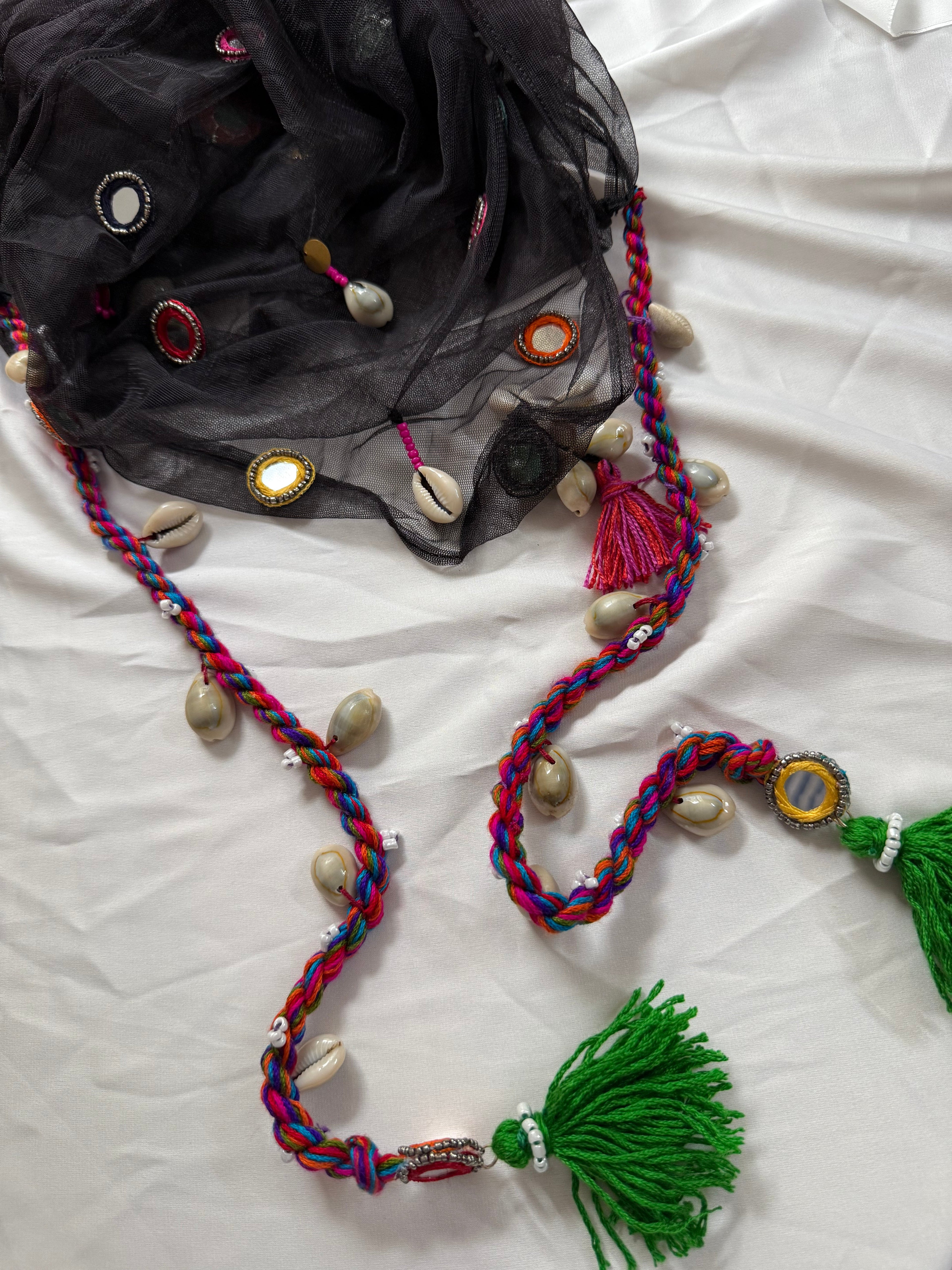 Midnight Gleam Hair Scarf