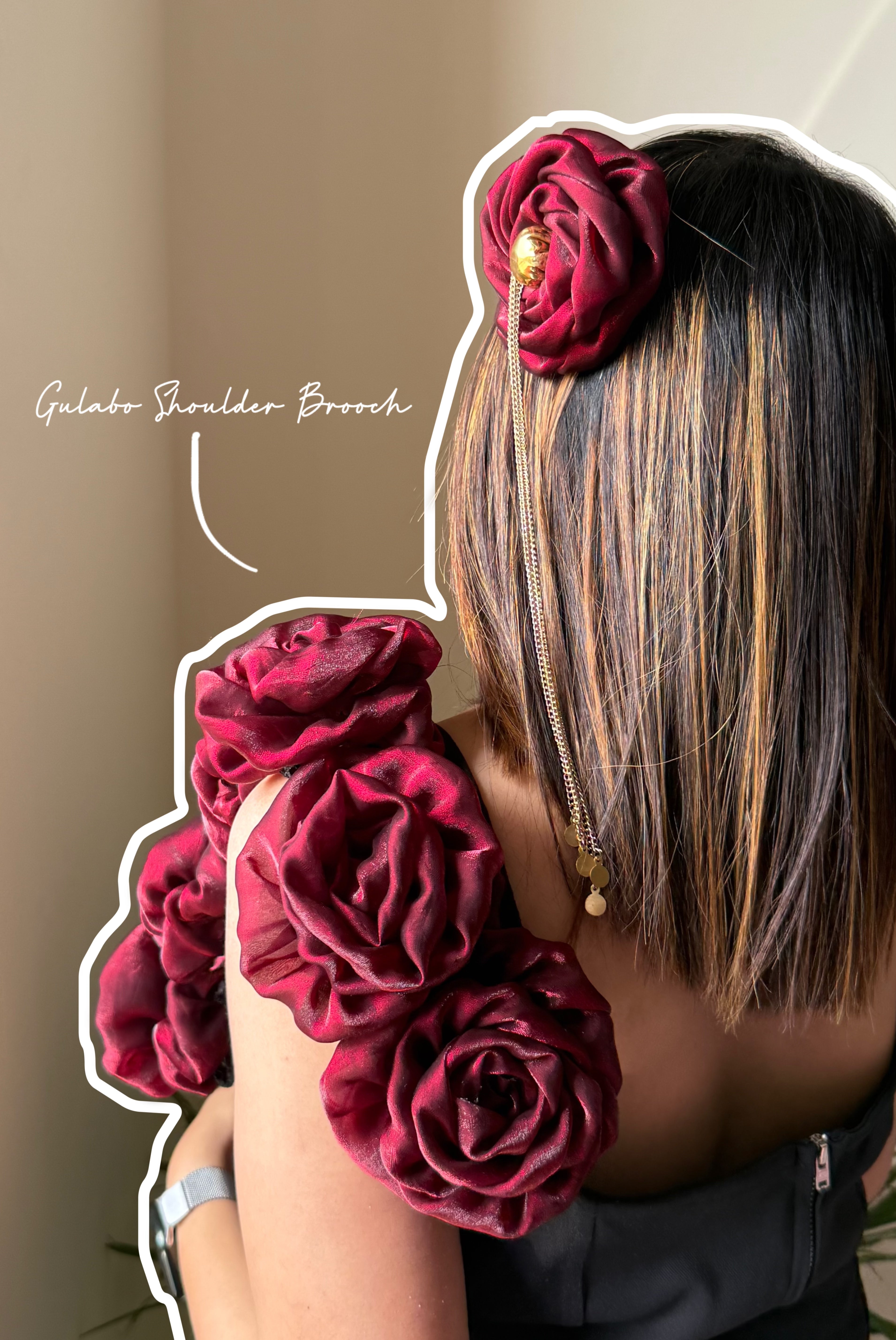 Gulabo Shoulder Brooch