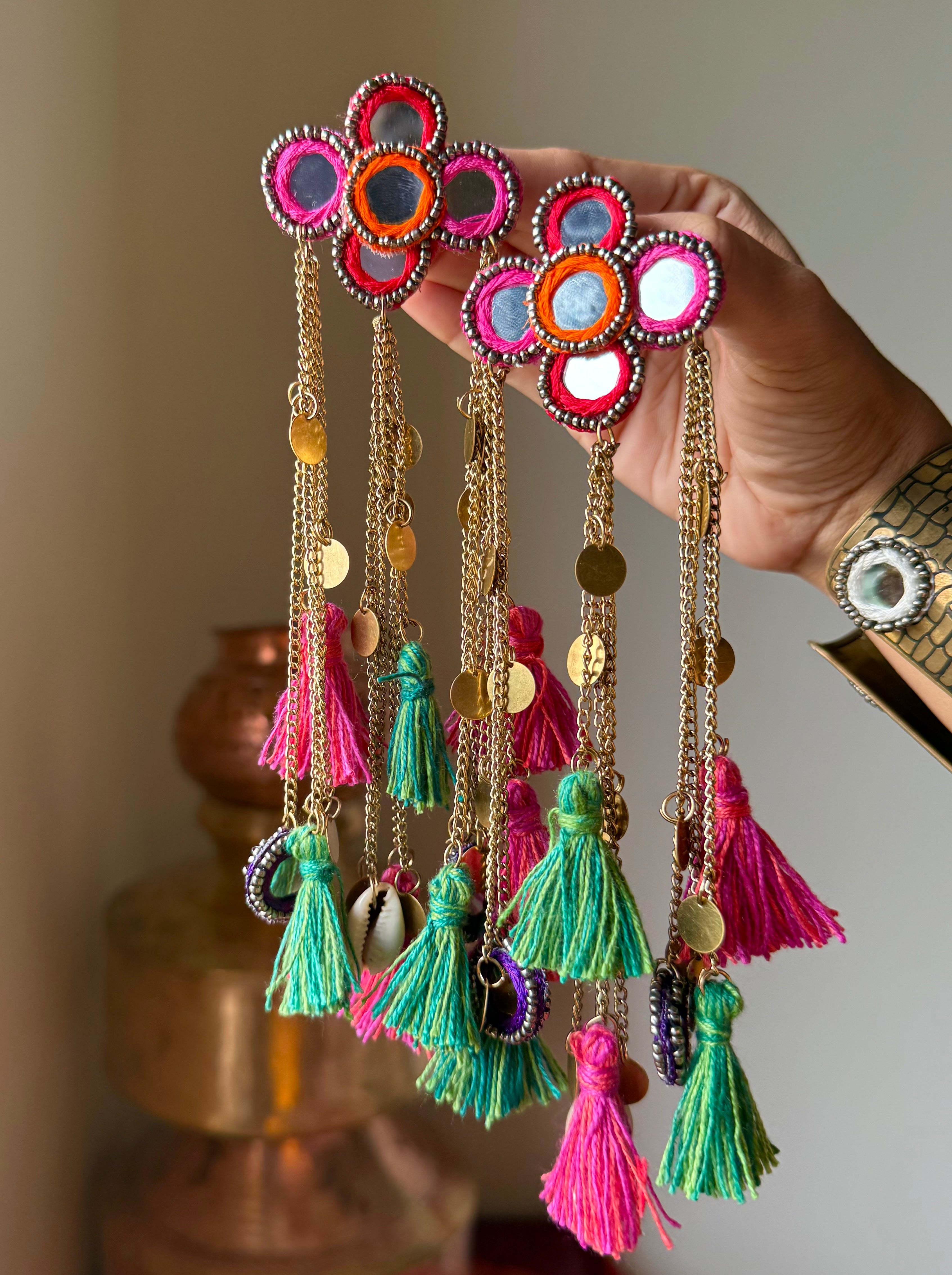 Aaina Jhalar Earring