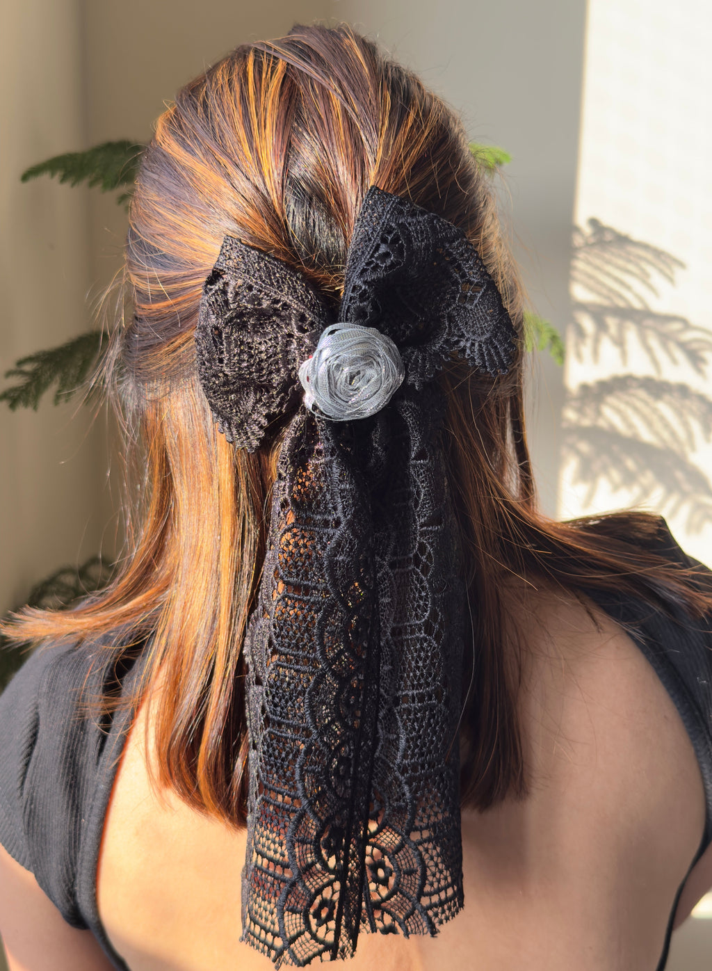 Black Monochrome Bow