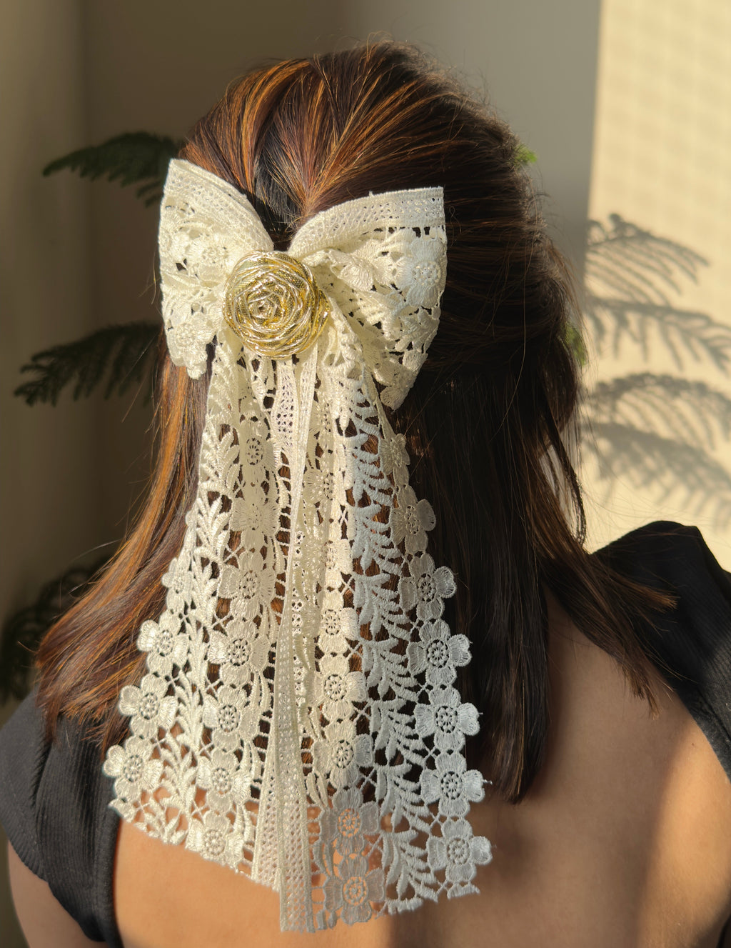 White Monochrome Bow