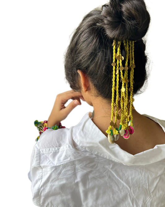 YELLOW “आईना” HAIR BAND