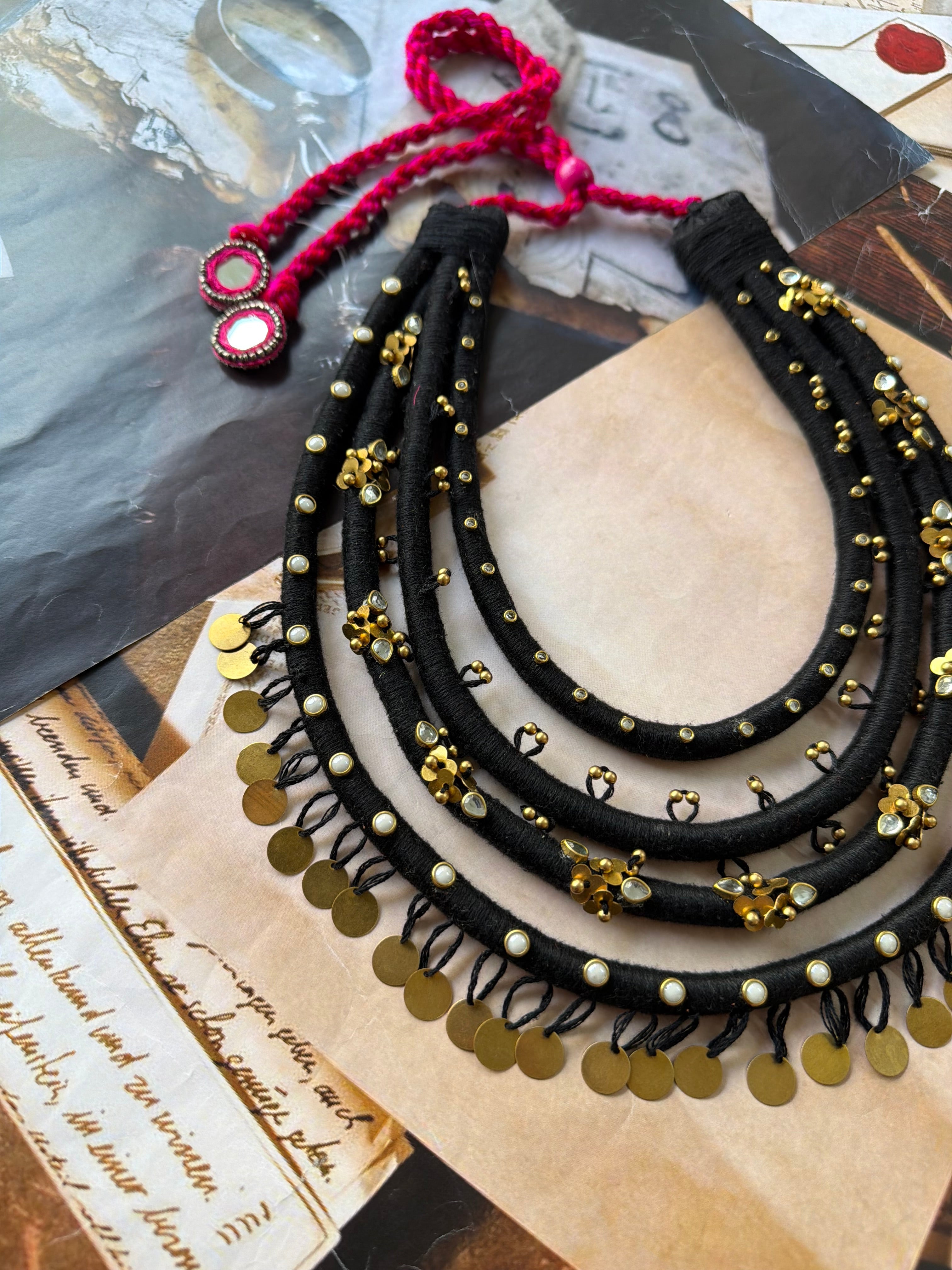 Black paper  Neckpiece