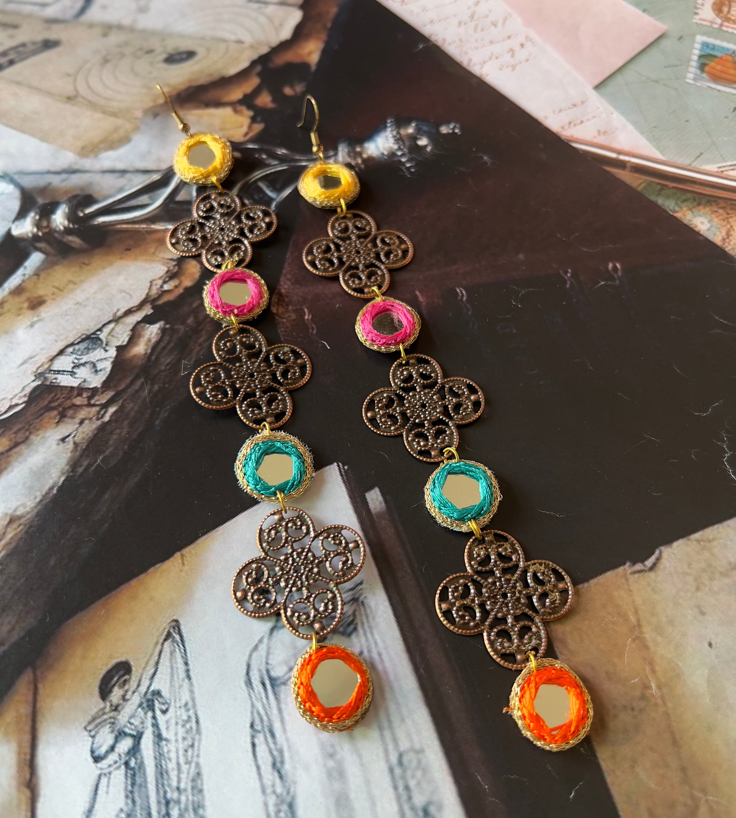 Kanch statement Earring